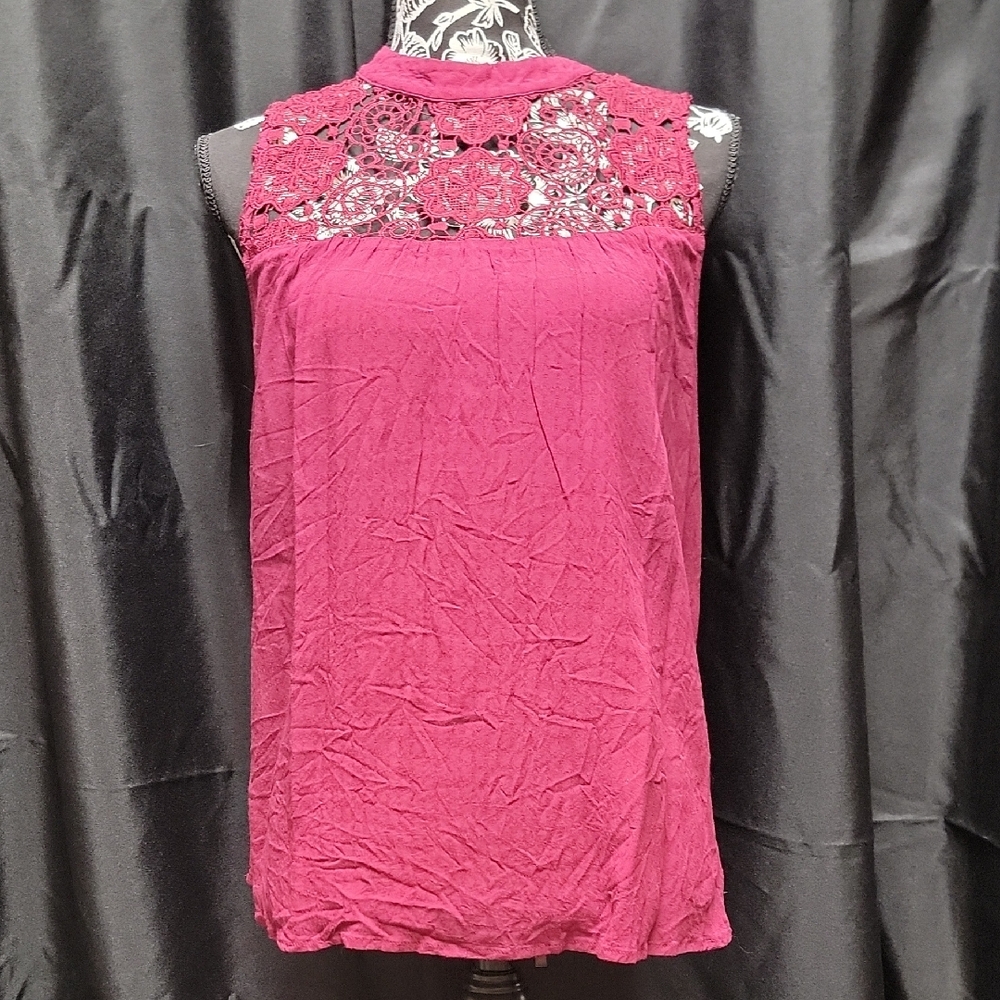 Elegant Pink Lace Women's Top
